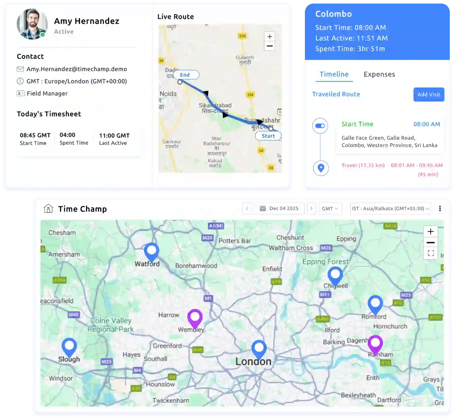 gps tracking dashboard